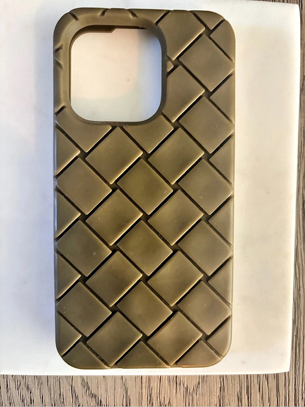 Bottega Veneta Woven iPhone 13 PRO Case in Brown